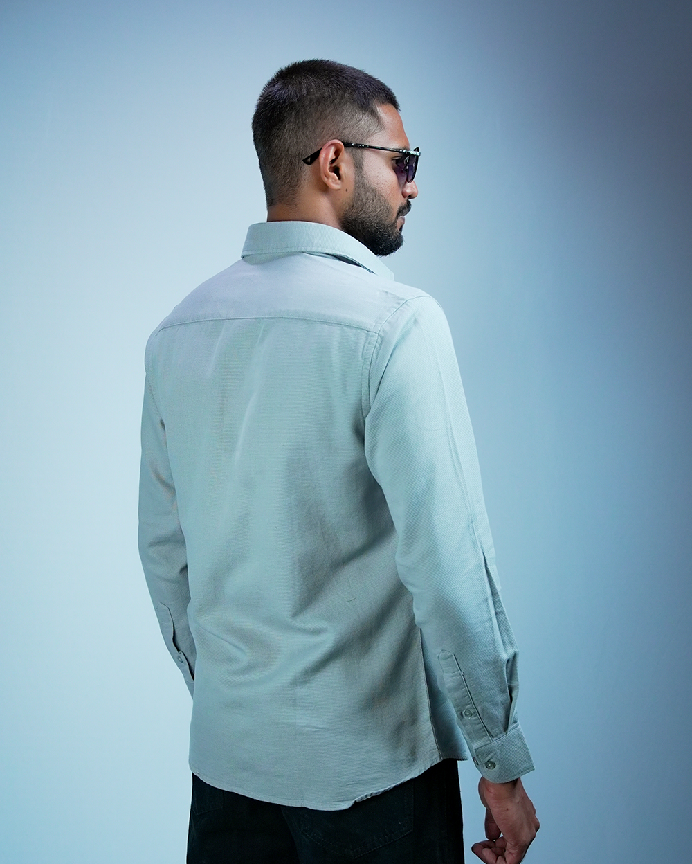 Light Grey Sestet slim fit Shirt for Men