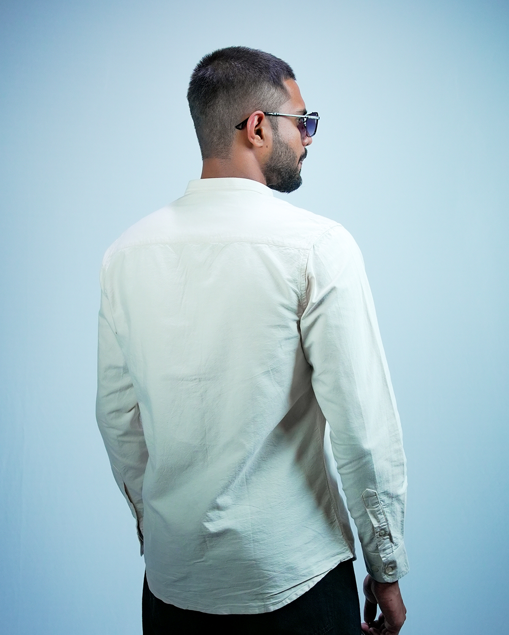 Lvory C-Collar Shirt for Men/Regular fit full Sleeve Plain Casual shirt