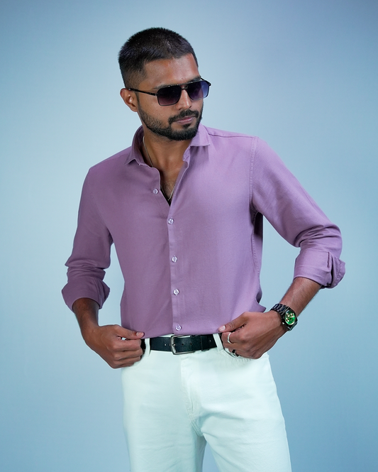 Lavender Sestet slim fit Shirt for Men