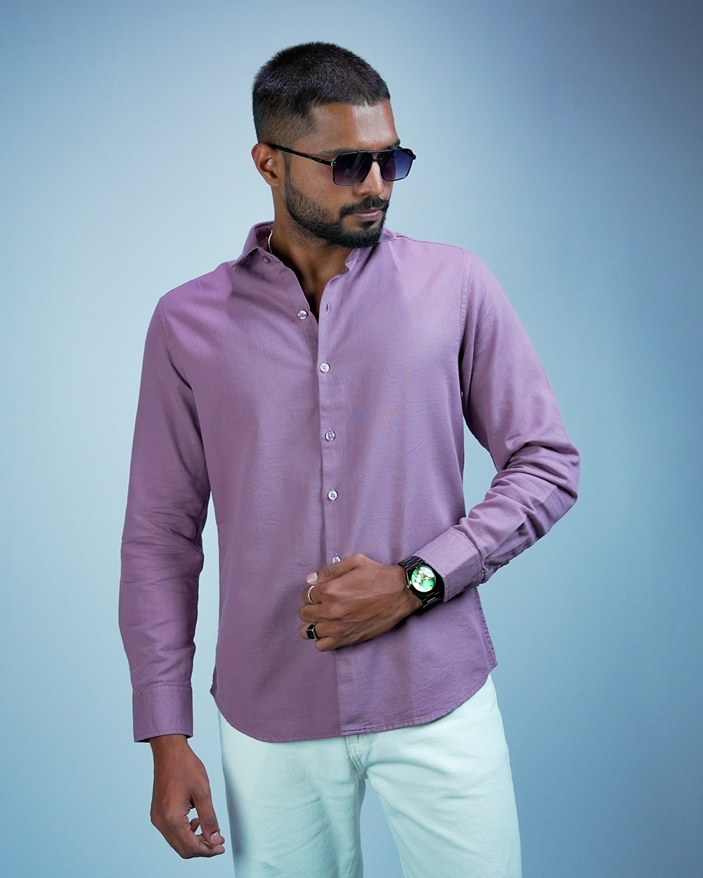 Lavender Sestet slim fit Shirt for Men