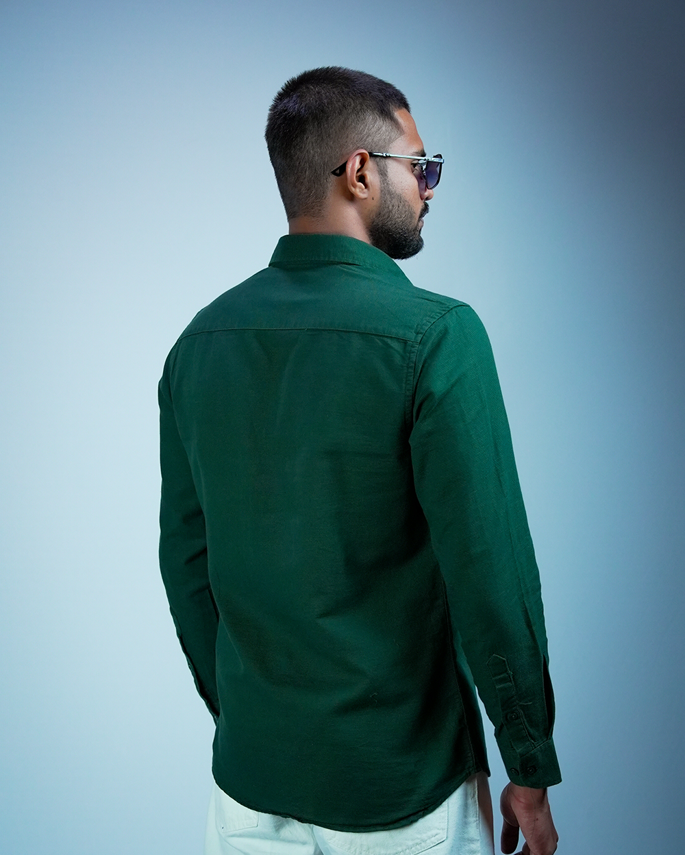Dark Green Sestet slim fit Shirt for Men