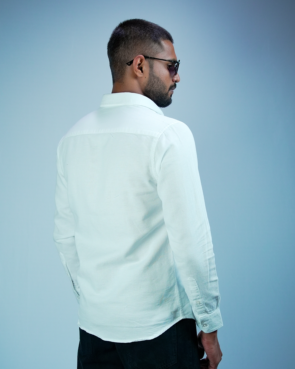 White Sestet slim fit Shirt for Men